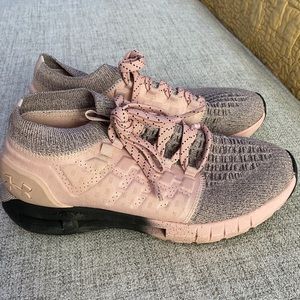 pink Under Armour sneakers